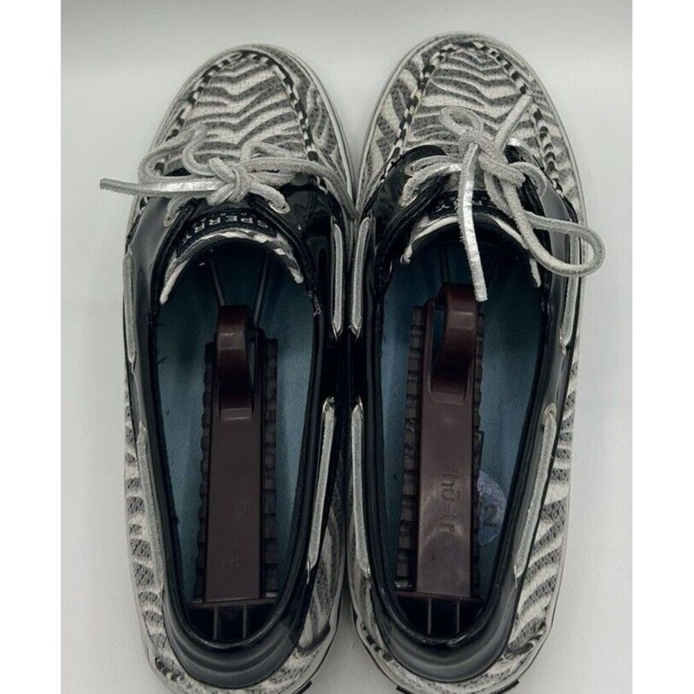 Sperry Top Sider Women's‎ Bahama 2 Eye Black/White Zebra Boat Show Size 7.5M - Picture 4 of 5